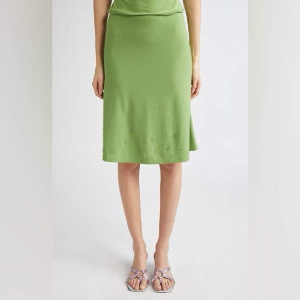 Sandy Liang Emolga skirt green XL